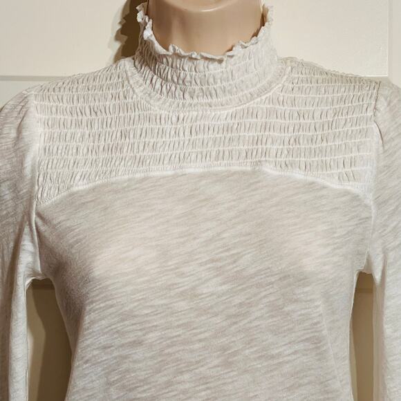 We The Free Free People Mock Neck Caroline Ruched Jersey Top, Size XS - Picture 4 of 7